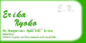 erika nyoko business card